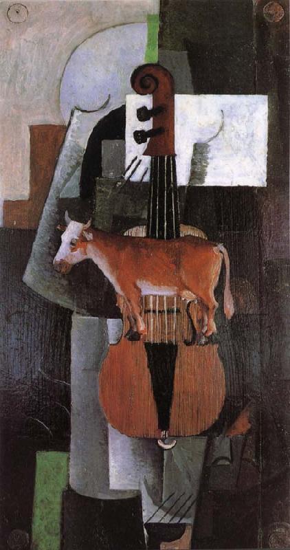 Kasimir Malevich Cow and fiddle oil painting picture